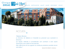 Tablet Screenshot of clinique-montfleuri.com